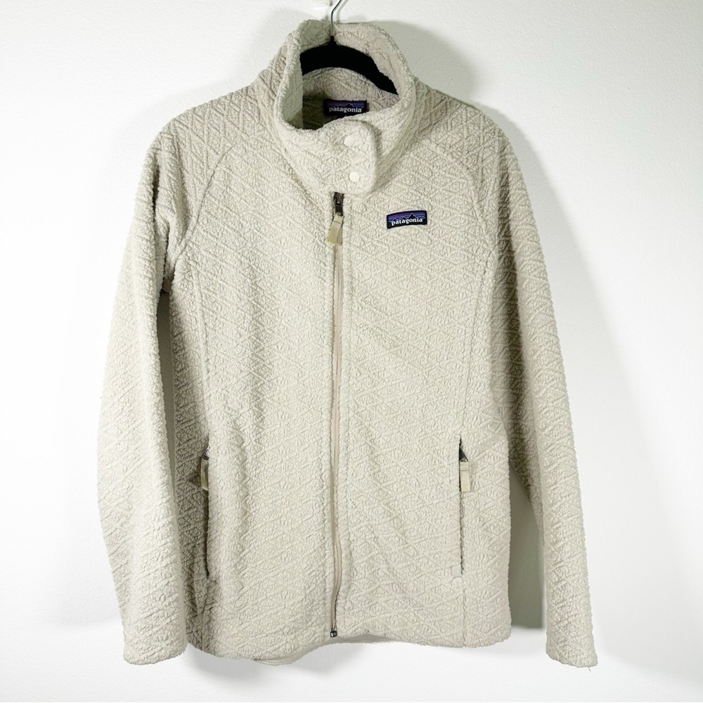 Patagonia Womens Diamond Capra Jacket Full Zip Size XS Cream Pelican
